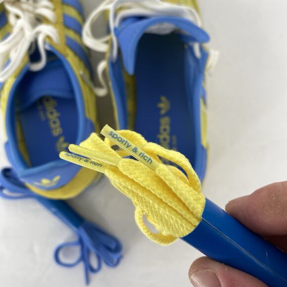 Adidas Sporty and Rich SL72 Yellw and Blue Sneaker Women's Size 9 - Picture 9 of 10